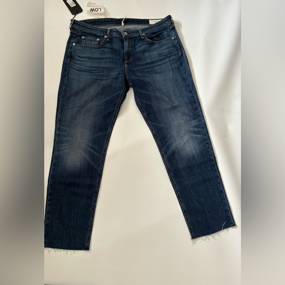 rag & bone Denim - rag & bone womens Slim Straight Dark Blue Jeans 026